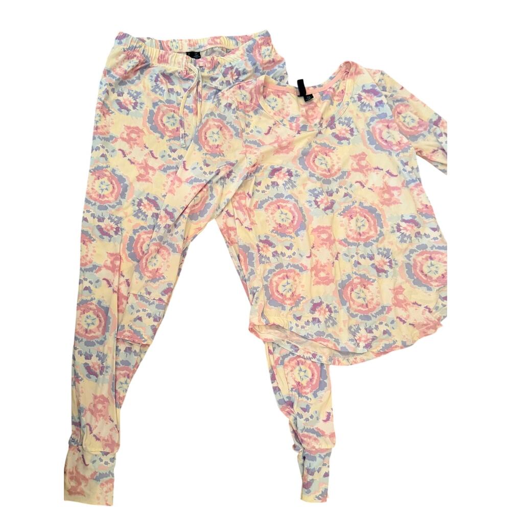 Cynthia Rowley Pajamas SOFT Pink & Lavender Floral Abstract - S/P